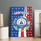 Cape Verde Christmas Canvas Wall Art Festive Pattern Christmas Tree and National Emblem Motif - African Pride