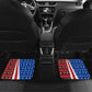 Cape Verde Christmas Car Mats Festive Pattern Christmas Tree and National Emblem Motif - African Pride