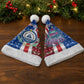 Cape Verde Christmas Santa Hat Festive Pattern Christmas Tree and National Emblem Motif - African Pride