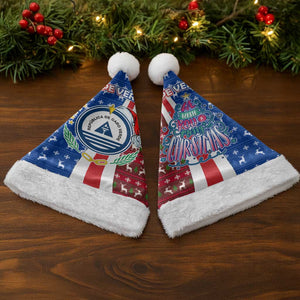Cape Verde Christmas Santa Hat Festive Pattern Christmas Tree and National Emblem Motif - African Pride