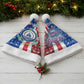 Cape Verde Christmas Santa Hat Festive Pattern Christmas Tree and National Emblem Motif - African Pride