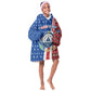 Cape Verde Christmas Kid Wearable Blanket Hoodie Festive Pattern Christmas Tree and National Emblem Motif - African Pride