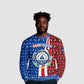 Cape Verde Christmas Ugly Christmas Sweater Festive Pattern Christmas Tree and National Emblem Motif - African Pride