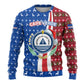 Cape Verde Christmas Ugly Christmas Sweater Festive Pattern Christmas Tree and National Emblem Motif - African Pride