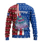 Cape Verde Christmas Ugly Christmas Sweater Festive Pattern Christmas Tree and National Emblem Motif - African Pride