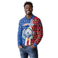 Cape Verde Christmas Long Sleeve Polo Shirt Festive Pattern Christmas Tree and National Emblem Motif - African Pride
