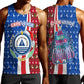 Cape Verde Christmas Men Tank Top Festive Pattern Christmas Tree and National Emblem Motif - African Pride