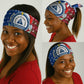 Cape Verde Christmas Neck Gaiter Festive Pattern Christmas Tree and National Emblem Motif - African Pride