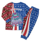 Cape Verde Christmas Pajama Set Festive Pattern Christmas Tree and National Emblem Motif - African Pride