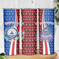 Cape Verde Christmas Skinny Tumbler Festive Pattern Christmas Tree and National Emblem Motif - African Pride