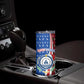 Cape Verde Christmas Skinny Tumbler Festive Pattern Christmas Tree and National Emblem Motif - African Pride