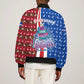 Cape Verde Christmas Sleeve Zip Bomber Jacket Festive Pattern Christmas Tree and National Emblem Motif - African Pride