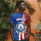 Cape Verde Christmas T shirt Festive Pattern Christmas Tree and National Emblem Motif - African Pride