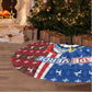 Cape Verde Christmas Tree Skirt Festive Pattern Christmas Tree and National Emblem Motif - African Pride