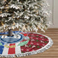 Cape Verde Christmas Tree Skirt Festive Pattern Christmas Tree and National Emblem Motif - African Pride
