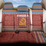 Angola Christmas Back Car Seat Cover Snowflake Pattern Tribal Santa Claus Motif - African Pride