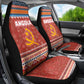 Angola Christmas Car Seat Cover Snowflake Pattern Tribal Santa Claus Motif - African Pride