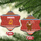 Angola Christmas Ceramic Ornament Snowflake Pattern Tribal Santa Claus Motif - African Pride