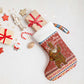 Angola Christmas Stocking Snowflake Pattern Tribal Santa Claus Motif - African Pride
