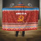 Angola Christmas Hooded Blanket Snowflake Pattern Tribal Santa Claus Motif - African Pride