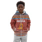 Angola Christmas Kid Hoodie Snowflake Pattern Tribal Santa Claus Motif - African Pride