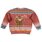 Angola Christmas Kid Ugly Christmas Sweater Snowflake Pattern Tribal Santa Claus Motif - African Pride