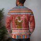 Angola Christmas Ugly Christmas Sweater Snowflake Pattern Tribal Santa Claus Motif - African Pride