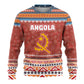 Angola Christmas Ugly Christmas Sweater Snowflake Pattern Tribal Santa Claus Motif - African Pride