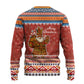 Angola Christmas Ugly Christmas Sweater Snowflake Pattern Tribal Santa Claus Motif - African Pride