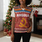 Angola Christmas Knitted V-Neck Vest Snowflake Pattern Tribal Santa Claus Motif - African Pride