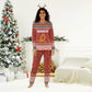 Angola Christmas Pajama Set Snowflake Pattern Tribal Santa Claus Motif - African Pride