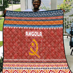 Angola Christmas Quilt Snowflake Pattern Tribal Santa Claus Motif - African Pride