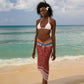 Angola Christmas Sarong Snowflake Pattern Tribal Santa Claus Motif - African Pride