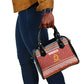 Angola Christmas Shoulder Handbag Snowflake Pattern Tribal Santa Claus Motif - African Pride