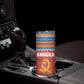 Angola Christmas Skinny Tumbler Snowflake Pattern Tribal Santa Claus Motif - African Pride