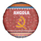 Angola Christmas Spare Tire Cover Snowflake Pattern Tribal Santa Claus Motif - African Pride