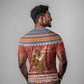 Angola Christmas T shirt Snowflake Pattern Tribal Santa Claus Motif - African Pride