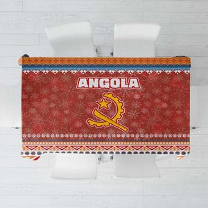 Angola Christmas Tablecloth Snowflake Pattern Tribal Santa Claus Motif - African Pride