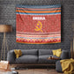 Angola Christmas Tapestry Snowflake Pattern Tribal Santa Claus Motif - African Pride