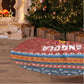 Angola Christmas Tree Skirt Snowflake Pattern Tribal Santa Claus Motif - African Pride