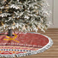 Angola Christmas Tree Skirt Snowflake Pattern Tribal Santa Claus Motif - African Pride
