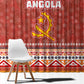 Angola Christmas Window Curtain Snowflake Pattern Tribal Santa Claus Motif - African Pride