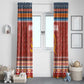 Angola Christmas Window Curtain Snowflake Pattern Tribal Santa Claus Motif - African Pride