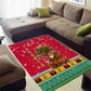 Angola Christmas Area Rug Santa Gifts and National Flag Map Motif - African Pride