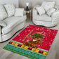 Angola Christmas Area Rug Santa Gifts and National Flag Map Motif - African Pride