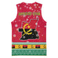 Angola Christmas Basketball Jersey Santa Gifts and National Flag Map Motif - African Pride