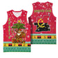 Angola Christmas Basketball Jersey Santa Gifts and National Flag Map Motif - African Pride