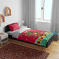 Angola Christmas Bedding Set Santa Gifts and National Flag Map Motif - African Pride