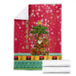 Angola Christmas Blanket Santa Gifts and National Flag Map Motif - African Pride