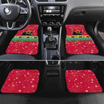 Angola Christmas Car Mats Santa Gifts and National Flag Map Motif - African Pride